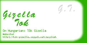 gizella tok business card
